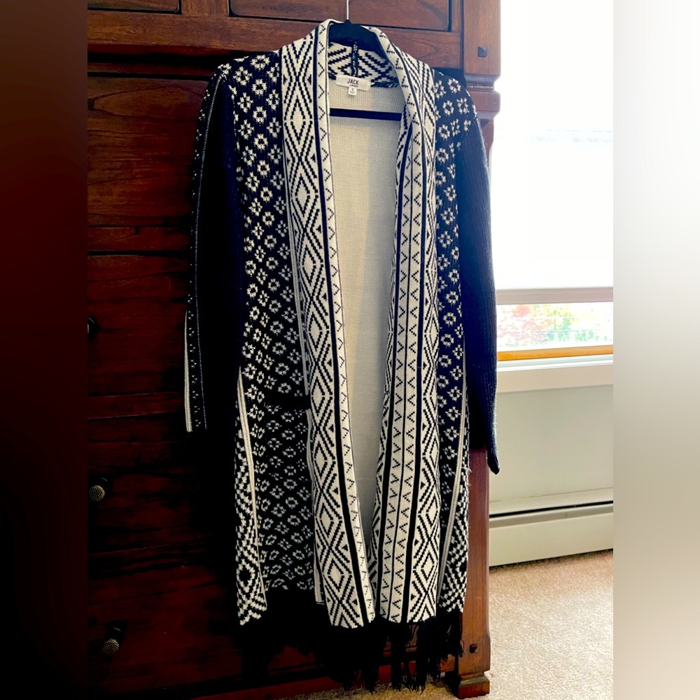 Jack by BB Dakota long cardigan with tassels